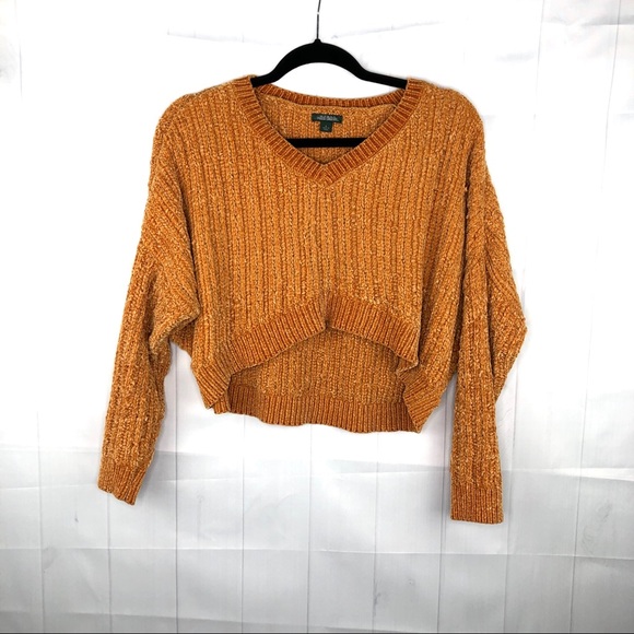 wild fable Sweaters - Wild Fable Burnt Orange Cropped Sweater